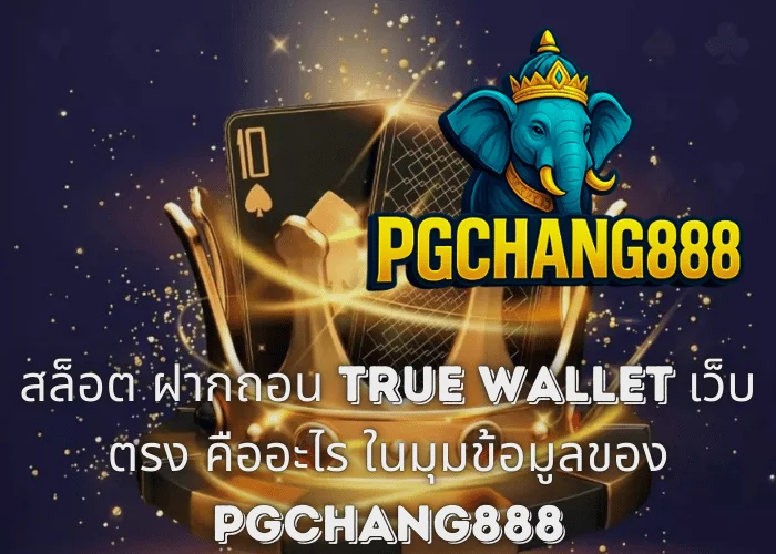 สล็อต ฝากถอน TRUE WALLET เว็บตรง คืออะไร ในมุมข้อมูลของ PGCHANG888